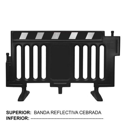 Valla portátil de 1 barrera
